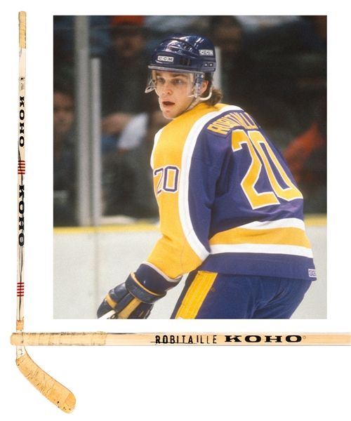 Luc Robitaille’s Mid-to-Late-1980s Los Angeles Kings Koho Game-Used Rookie Era Stick