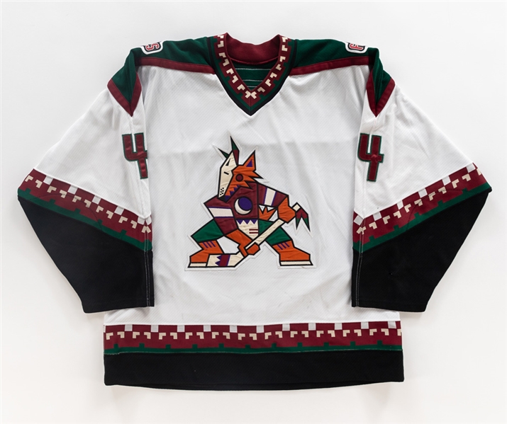 Ossi Vaananens 2000-01 Phoenix Coyotes Game-Worn Rookie Season Jersey 