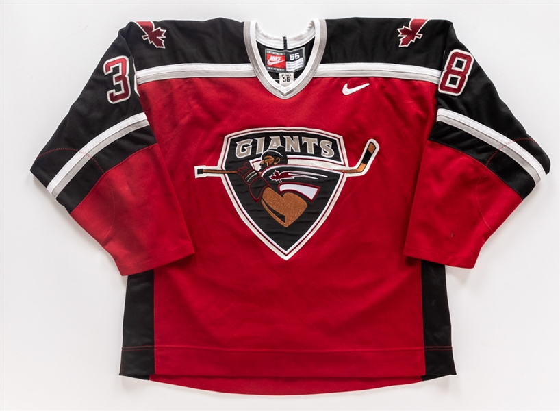 Kevin Haymans 2001-02 WHL Vancouver Giants Game-Worn Jersey with Team LOA 