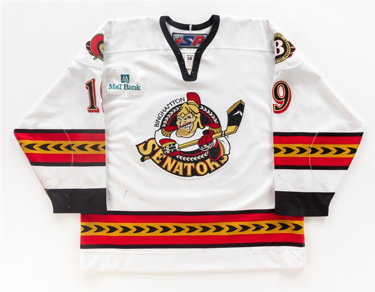 Brian McGrattan’s Early-to-Mid-2000’s AHL Binghamton Senators Game-Worn Jersey