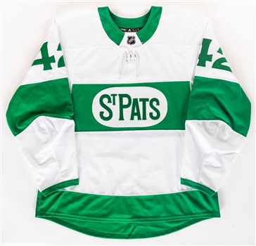 Trevor Moores 2018-19 Toronto Maple Leafs “Toronto St Pats” Game-Worn Alternate Jersey with Team COA