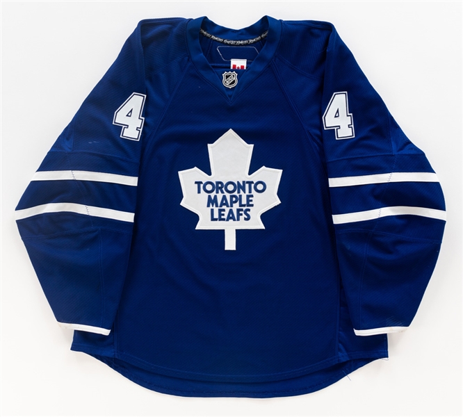 Jeff Fingers 2009-10 Toronto Maple Leafs Game-Worn Jersey with LOA 