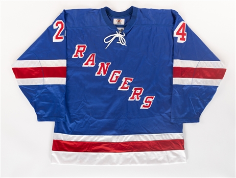 Niklas Sundstroms 1997-98 New York Rangers Game-Worn Jersey from the Personal Collection of Brian Skrudland with His Signed LOA