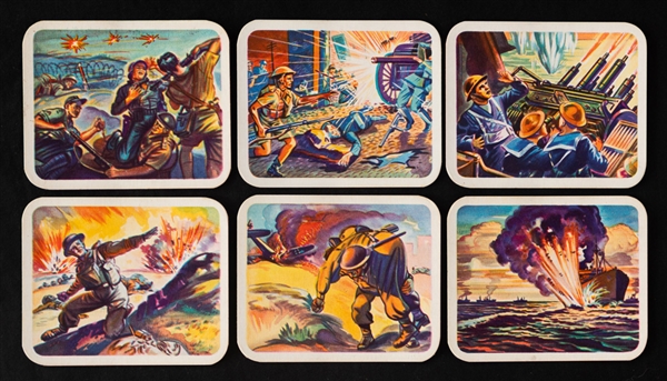 1940 Cracker Jack V408 British Empire Victoria Cross Heroes First Series Near Complete Card Set (63/72) Plus 5 Duplicates and Second Series Cards (20)