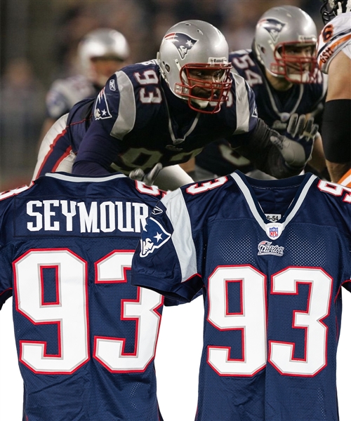 Richard Seymours 2006 New England Patriots Game-Worn Jersey with LOA
