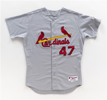 Ryan Ludwicks 2009 St. Louis Cardinals Signed Game-Worn Jersey with Team LOA - 2009 All-Star Game Patch!