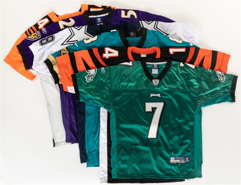 NFL Hall of Famers and Stars Signed Jersey Collection of 6 Including HOFers Troy Aikman and Ray Lewis - Most with COAs!