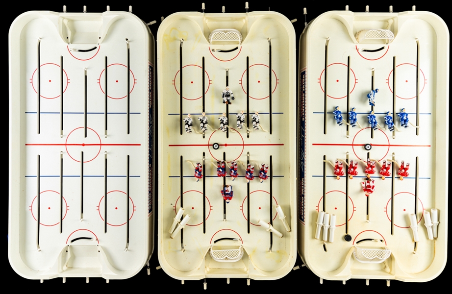 Wayne Gretzky Early-1990s  Table Hockey Game Collection of 3 In Boxes 