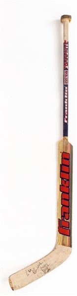 Grant Fuhrs Mid-to-Late-1990s St. Louis Blues Signed Franklin Game-Used Stick
