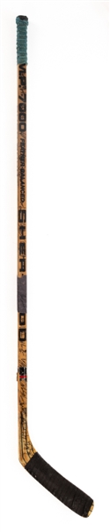 Craig Munis 1987-88 Edmonton Oilers Stanley Cup Champions Team-Signed Sher-Wood Game-Used Stick