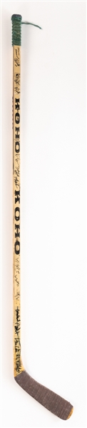 Kevin Lowes 1987-88 Edmonton Oilers Team-Signed Game-Used Koho Stick 