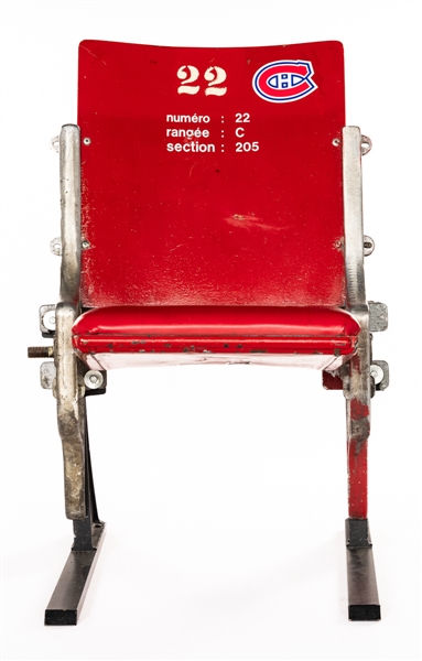 Montreal Forum #22 Red Single Seat