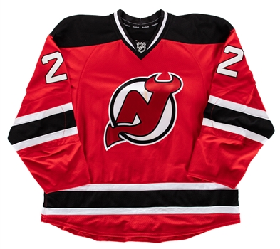 Krystofer Barchs 2012-13 New Jersey Devils Game-Issued Jersey