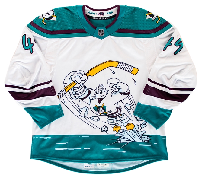 Max Jones 2020-21 Anaheim Ducks Reverse Retro Game-Worn Jersey 