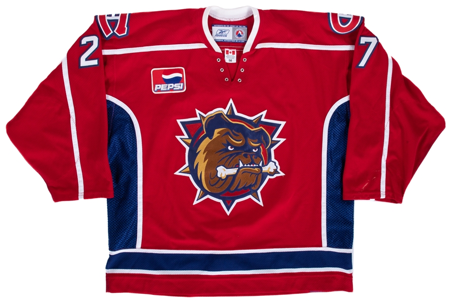 Danny Groulxs 2006-07 AHL Hamilton Bulldogs Game-Worn Jersey with LOA