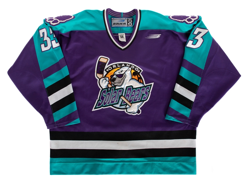 Carlin Nordstroms 1999-2000 IHL Orlando Solar Bears Game-Worn Jersey 