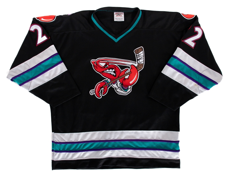 J.F. Gosselins 1999-2000 WPHL Shreveport Mudbugs Game-Issued Jersey 