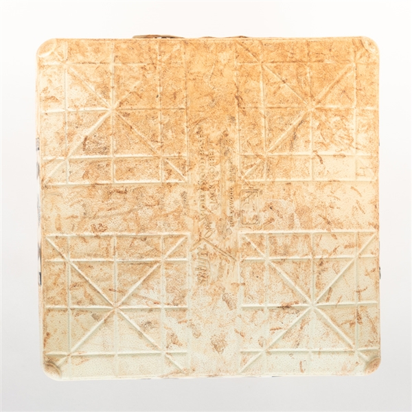Detroit Tigers Game-Used First Base and Ticket Stub From June 3, 2018 vs Toronto Blue Jays 