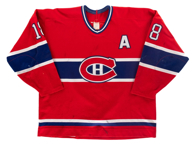 Chris Murrays 1995-96 AHL Fredericton Canadiens Game-Worn Alternate Captains Jersey - Nice Game Wear! 
