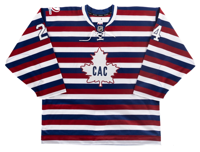 Alex Henrys 2008-09 Montreal Canadiens "1912-13" Centennial Game-Worn Jersey with Team LOA - Canadiens Centennial Patch!