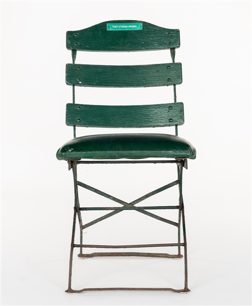 Original Antique Navin Field / Briggs / Tiger Stadium Detroit Tigers Green Box Seat