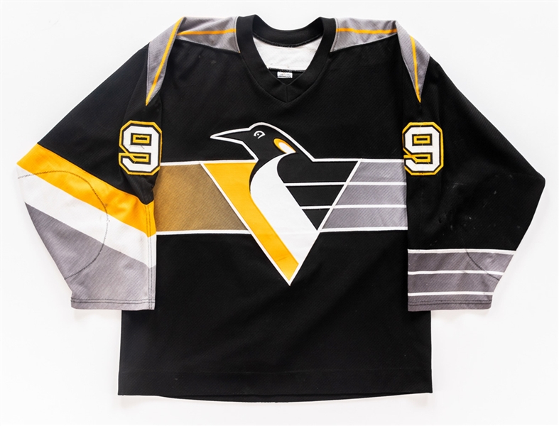 Rene Corbets 2000-01 Pittsburgh Penguins Game-Worn Road Jersey 