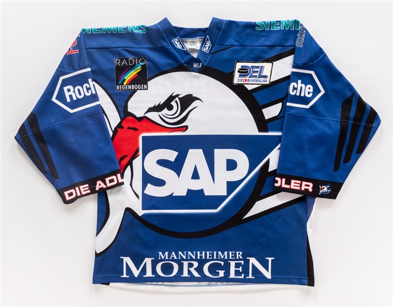 Rene Corbets 2002-03 DEL Adler Mannheim Game-Worn Jersey