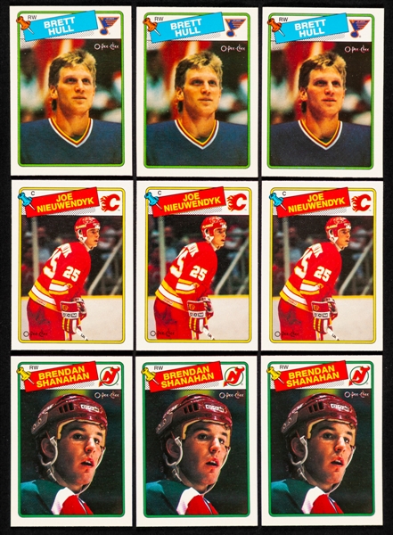 1987-88 (3) and 1988-89 (3) O-Pee-Chee Hockey Complete 264-Card Sets