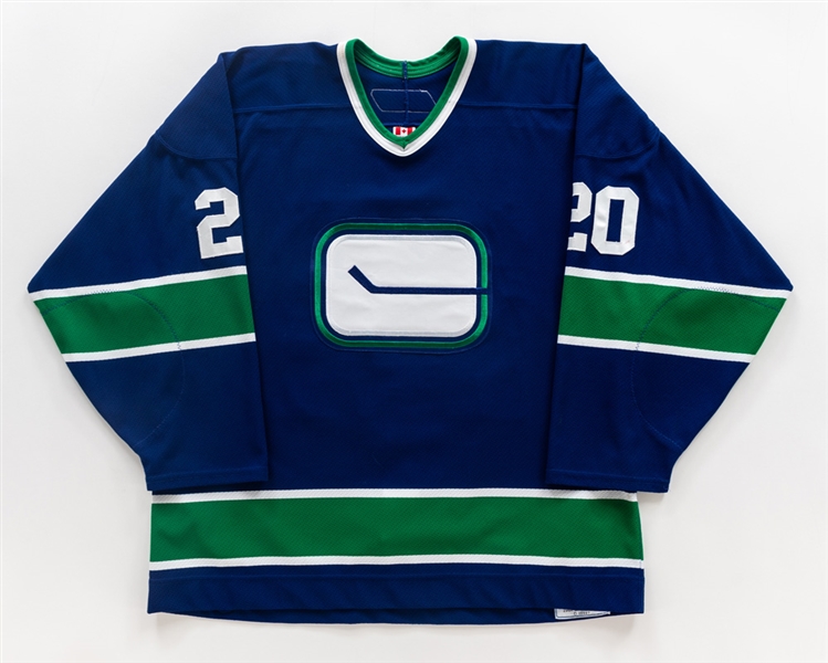 Jeff Cowans 2006-07 Vancouver Canucks Game-Worn Regular Season and Playoffs Vintage Jersey with LOA