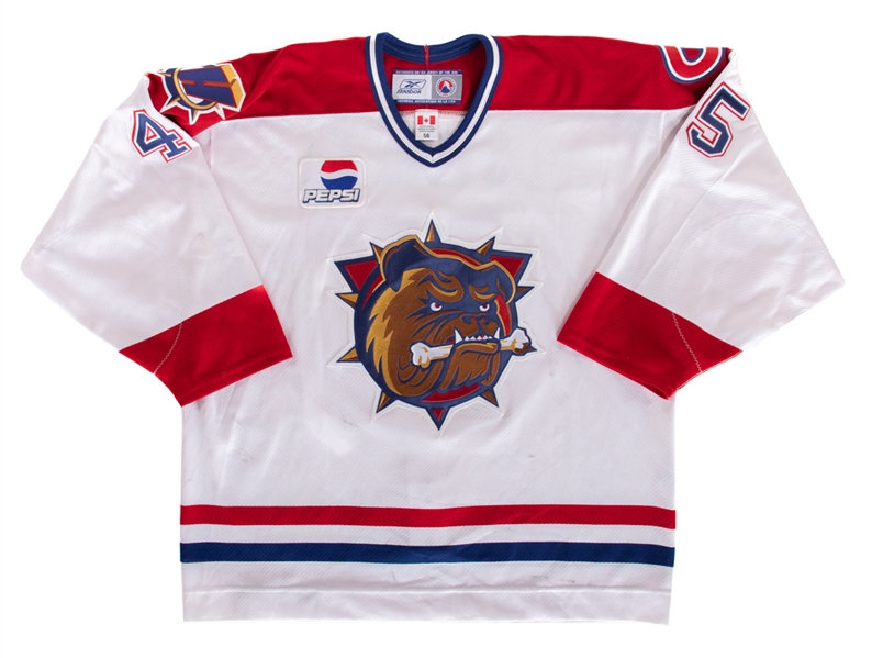 Danny Syvrets 2006-07 AHL Hamilton Bulldogs Game-Worn Jersey with Team COA 