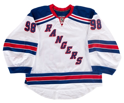 Joseph Raaymakers 2016 NHL Prospect Tournament New York Rangers Game-Issued/Worn Away Jersey with LOA - Jersey Exhibit Game Wear