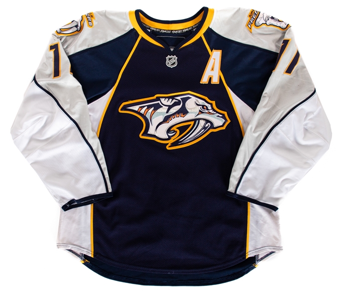 David Legwand’s 2008-09 Nashville Predators Game-Worn Alternate Captain’s Jersey with LOA