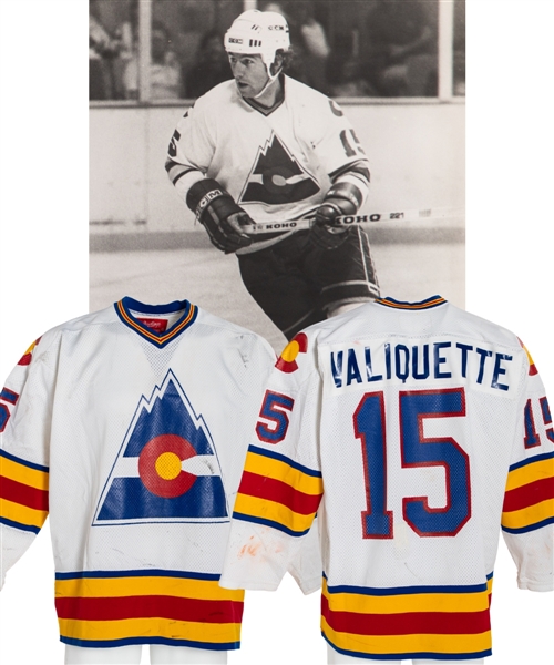 Jack Valiquettes 1978-79 Colorado Rockies Game-Worn Jersey with LOA - Photo-Matched!