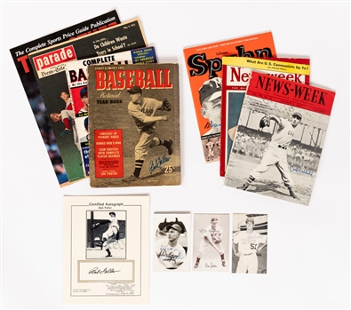 Baseball Hall of Fame/Stars Pitchers Signed Magazines, Photos, Postcard Collection with JSA Auction LOA
