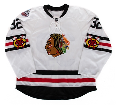 Michal Rozsivals 2017 NHL Winter Classic Chicago Blackhawks Game-Issued Second Period Jersey with Team LOA 