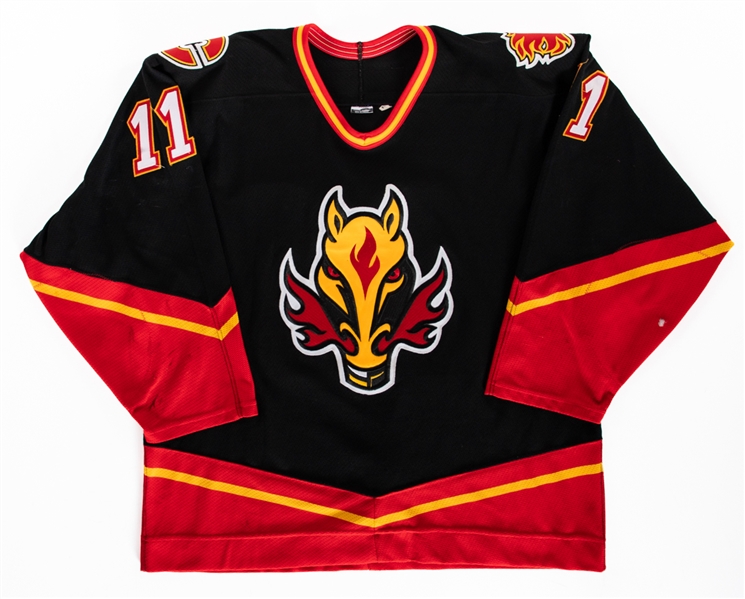 Jeff Shantz’s 2000-01 Calgary Flames Game-Worn Third Jersey 