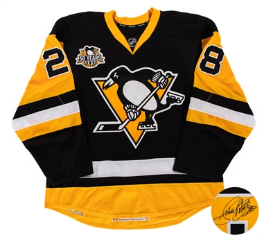 Gordie Roberts January 14th 2017 Pittsburgh Penguins Signed "50th Anniversary Alumni Game" Game-Worn Jersey