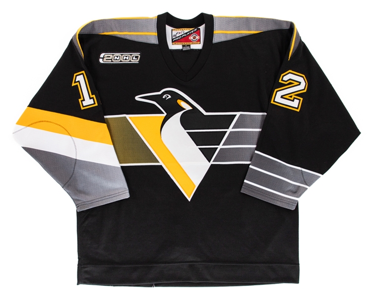Martin Sonnenbergs 1999-2000 Pittsburgh Penguins Game-Issued Jersey - 2000 Patch! 