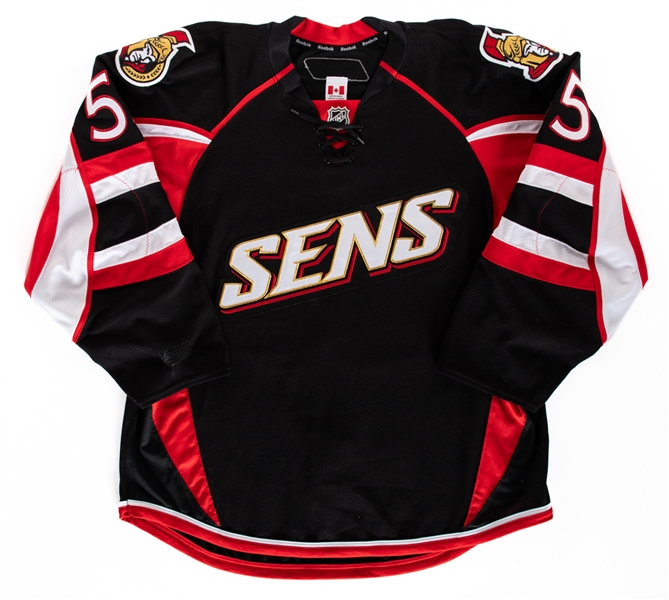 Sergei Gonchar’s 2010-11 Ottawa Senators Game-Worn Third Jersey with LOA