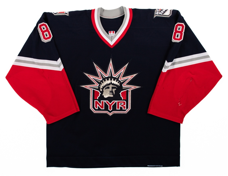 Ted Donatos 2002-03 New York Rangers Game-Worn "Liberty" Third Jersey with LOA