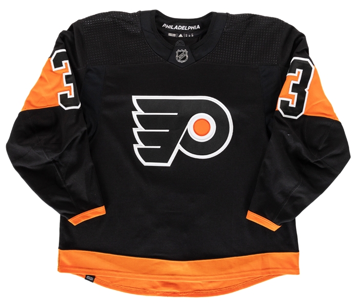 Keith Yandles 2021-22 Philadelphia Flyers Game-Worn Third Jersey 