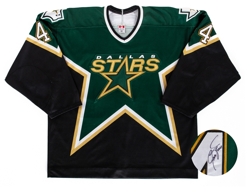 Jason Arnotts 2003-04 Dallas Stars Signed Game-Worn Pre-Season Jersey with LOA 