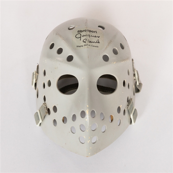 Vintage 1970s Fibrosport Fiberglass Goalie Mask - Jacques Plantes Company!