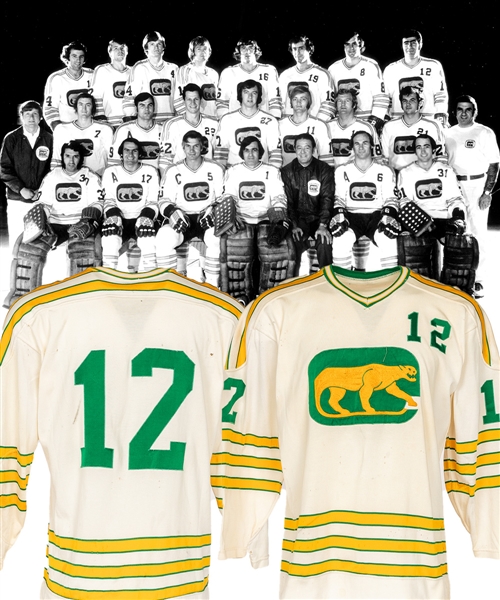 Jim Benezelocks 1972-73 WHA Chicago Cougars Inaugural Season Game-Worn Jersey, Socks and Pants