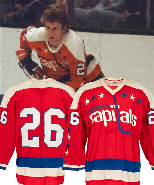 Washington Capitals 1974-75 Inaugural Season Game-Worn Jersey Attributed to Nelson Pyatt - Team Repairs!