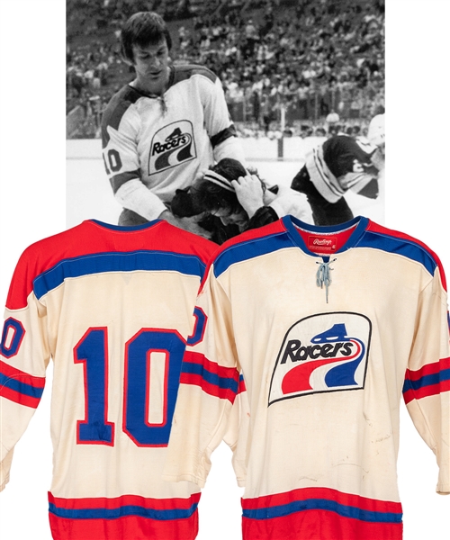 Nick Harbaruks 1975-76 WHA Indianapolis Racers Game-Worn Jersey 