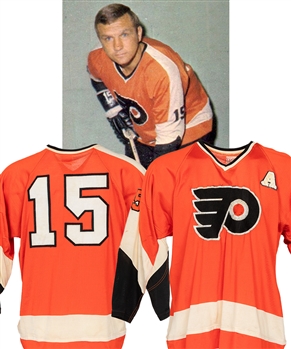 Garry Peters 1970-71 Philadelphia Flyers Alternate Captains Game-Worn Jersey