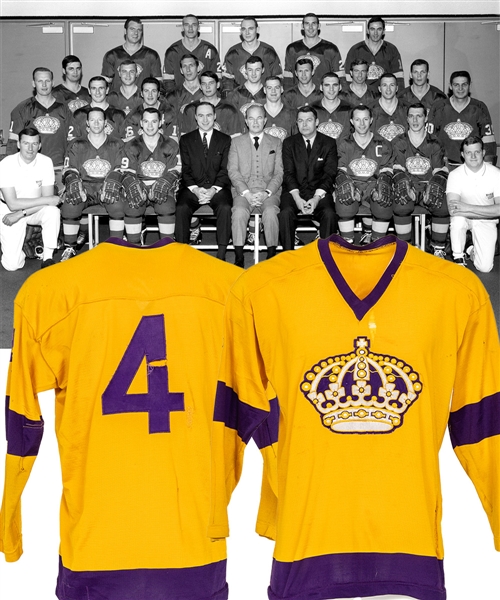 Jacques Lemieuxs / Brent Hughes / Jim Murrays 1967-68 Los Angeles Kings Inaugural Season Game-Worn Jersey