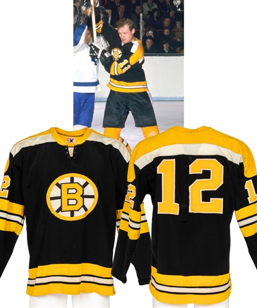 Wayne Cashmans 1969-70 Playoffs/Stanley Cup Finals and 1970-71 Regular Season Boston Bruins Game-Worn Jersey - 20+ Team Repairs! - Photo-Matched!