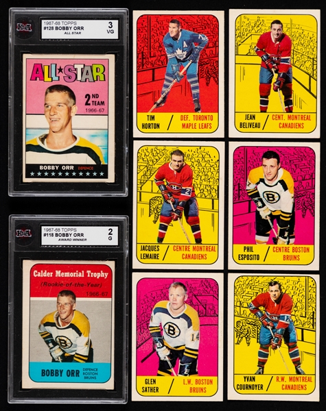 1967-68 Topps Hockey Complete 132-Card Set